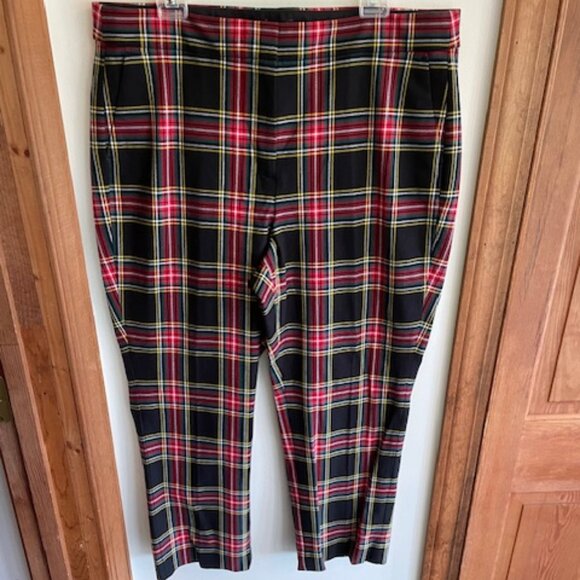 J. CREW Tartan Stewart Plaid Crop Straight Pant 16 - Picture 4 of 16